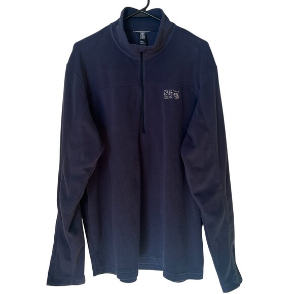 Mountain Hardwear men's 1/4-zip navy fleece sz XL - Picture 1 of 7